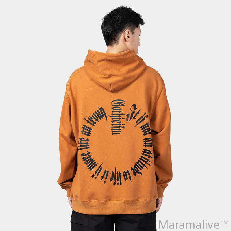 European Hip Hop Gothic Sweater Men's Hoodie