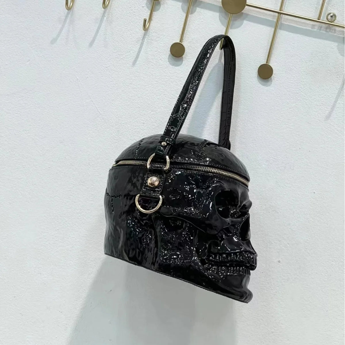 European and American Skull Funny Halloween Style Handbag Women's Shoulder Crossbody Bag