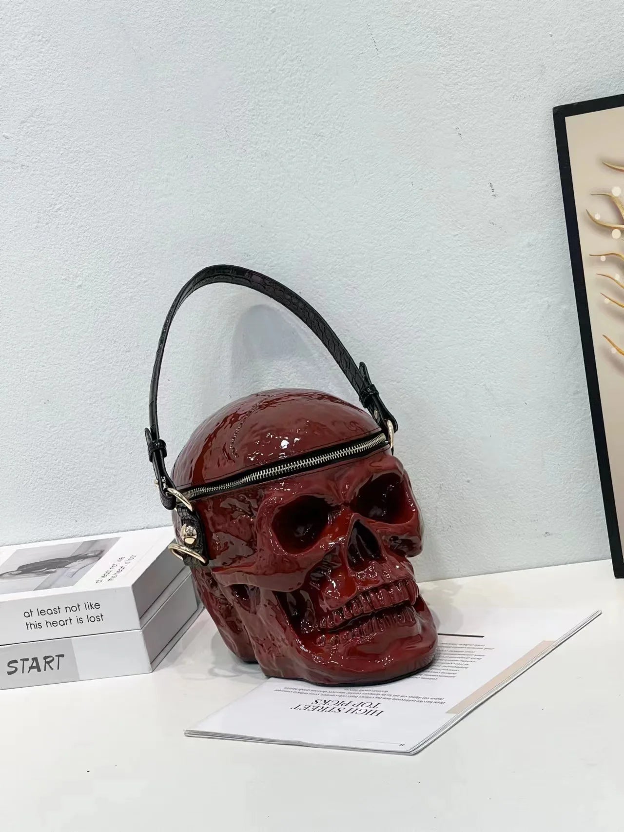 European and American Skull Funny Halloween Style Handbag Women's Shoulder Crossbody Bag