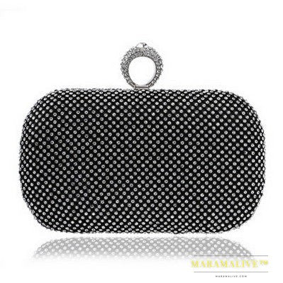 Evening Clutch Bags Diamond-Studded Evening Bag With Chain Shoulder Bag