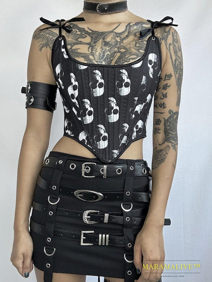 Exclusive Dark Gothic Punk Corset tie Designs Unveiled