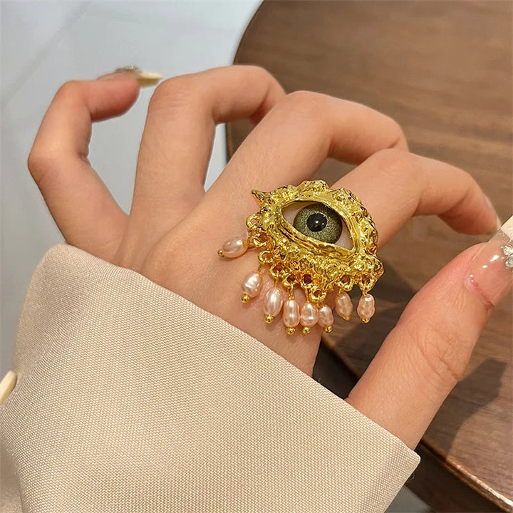 Exquisite Devil's Eye Ring | High-End Light Luxury | Medieval Vintage | Trendy & Gothic