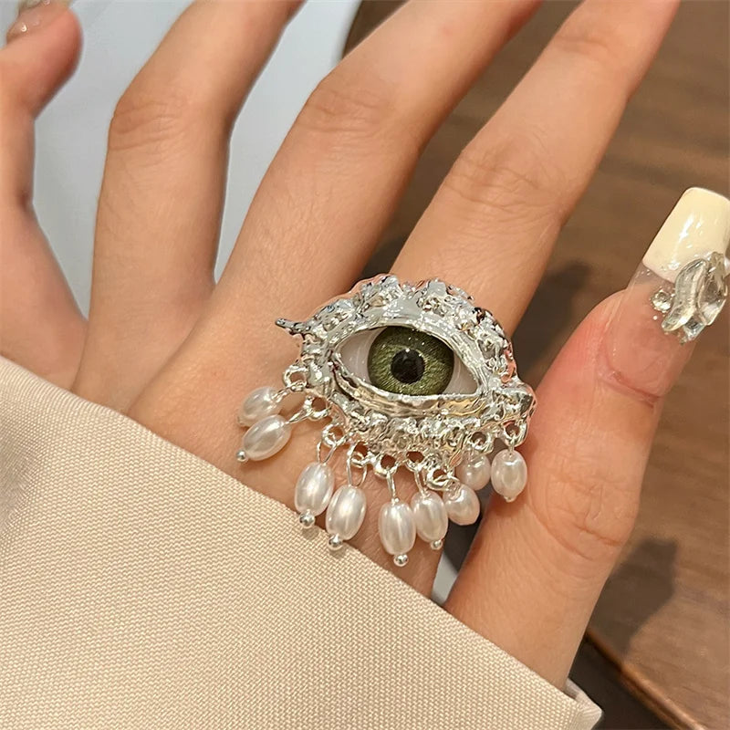 Exquisite Devil's Eye Ring | High-End Light Luxury | Medieval Vintage | Trendy & Gothic