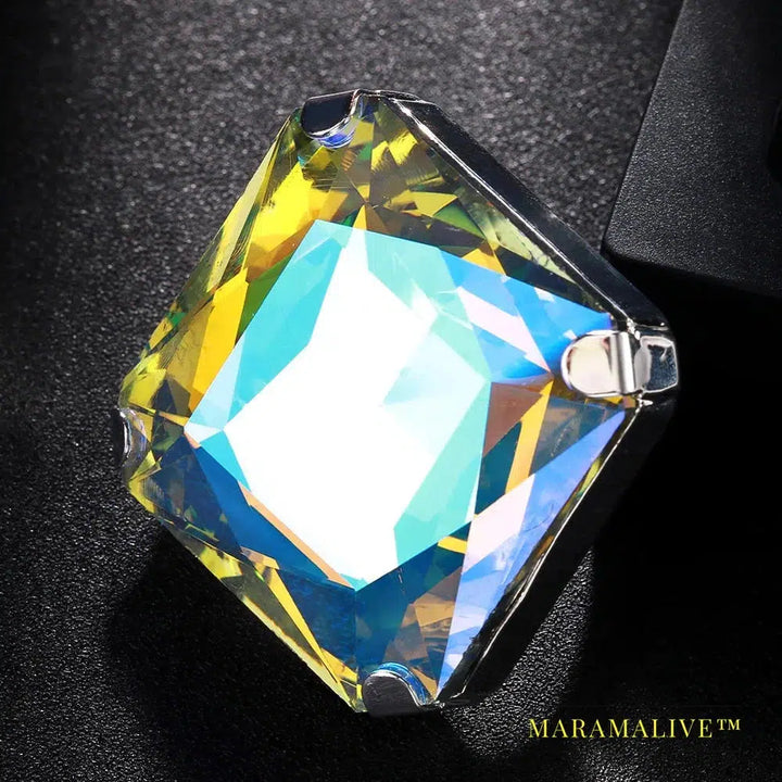 Exquisite Large Crystal Gemstone Rings for Women