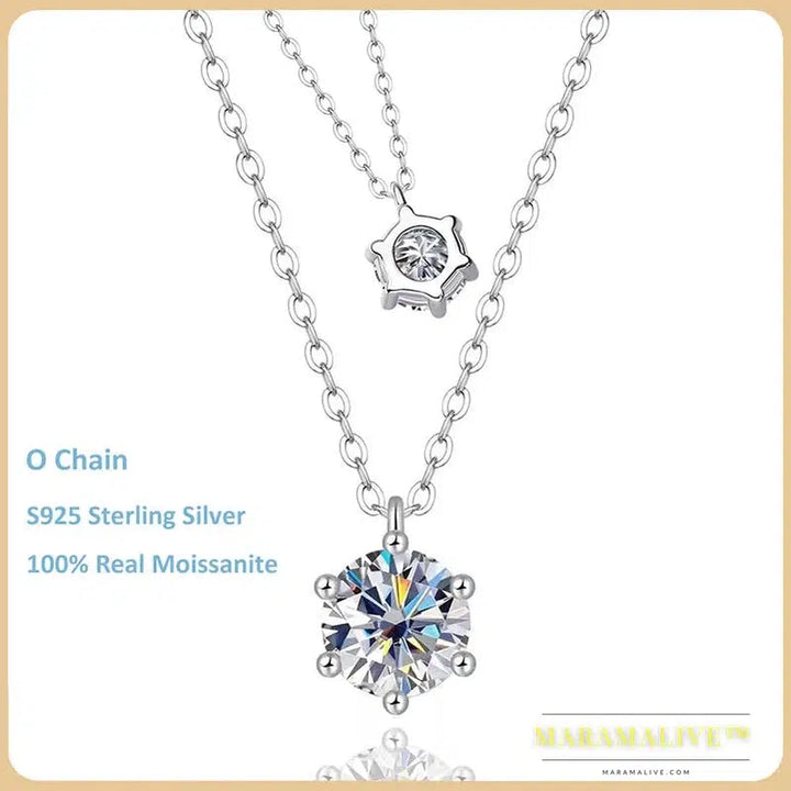 Exquisite Moissanite Bridal Pendant & Necklace Sets