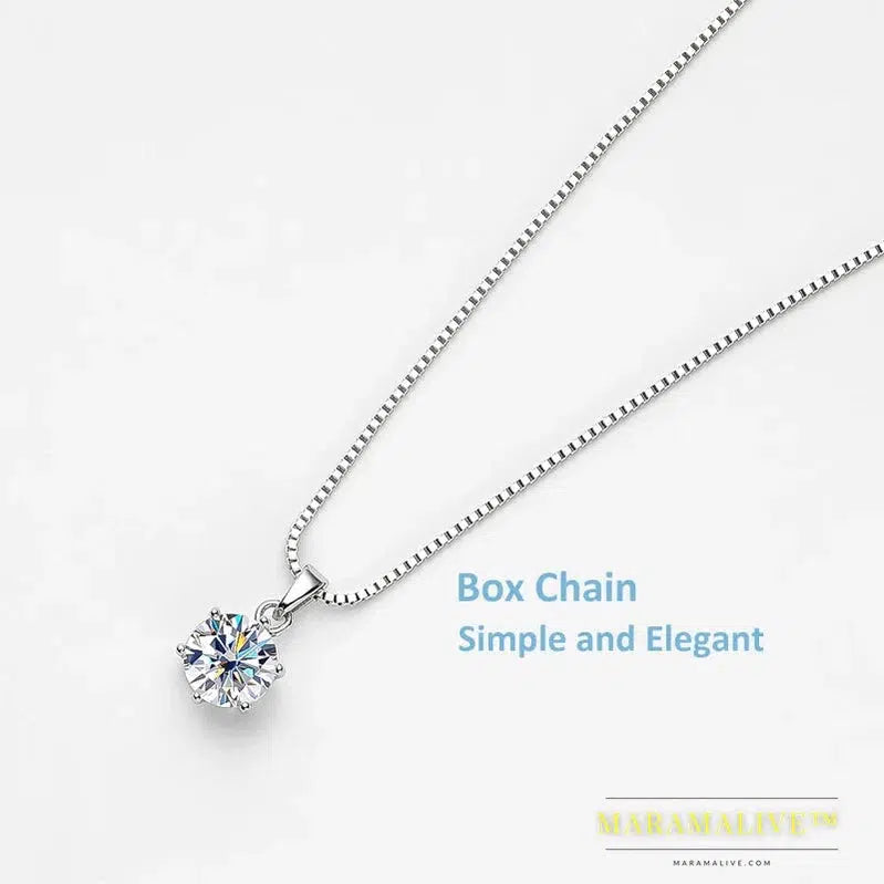 Exquisite Moissanite Bridal Pendant & Necklace Sets