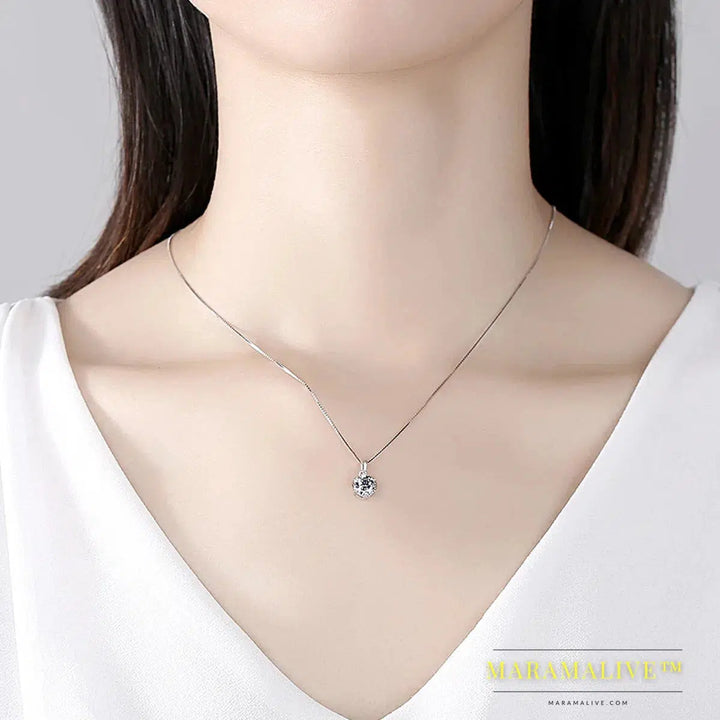 Exquisite Moissanite Bridal Pendant & Necklace Sets