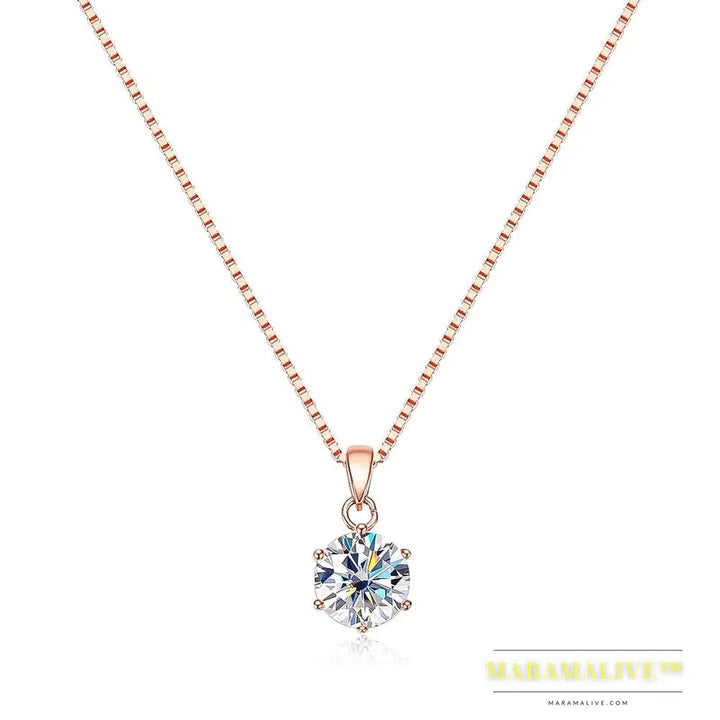 Exquisite Moissanite Bridal Pendant & Necklace Sets