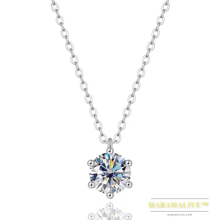 Exquisite Moissanite Bridal Pendant & Necklace Sets