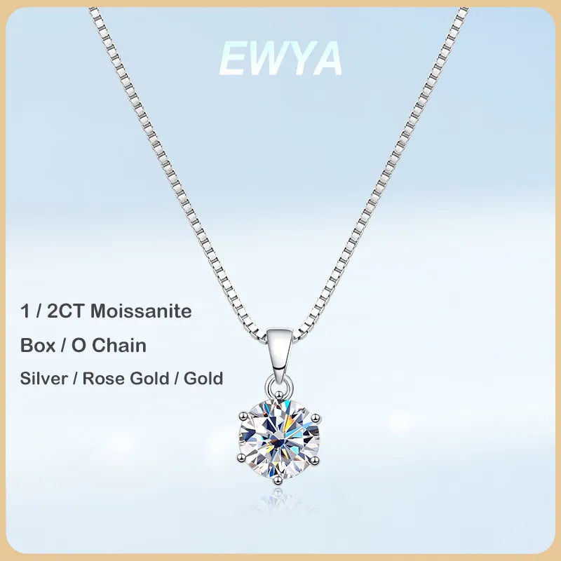 Exquisite Moissanite Bridal Pendant & Necklace Sets