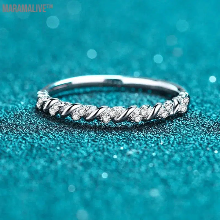 Exquisite Moissanite Eternity Ring Designed for Women