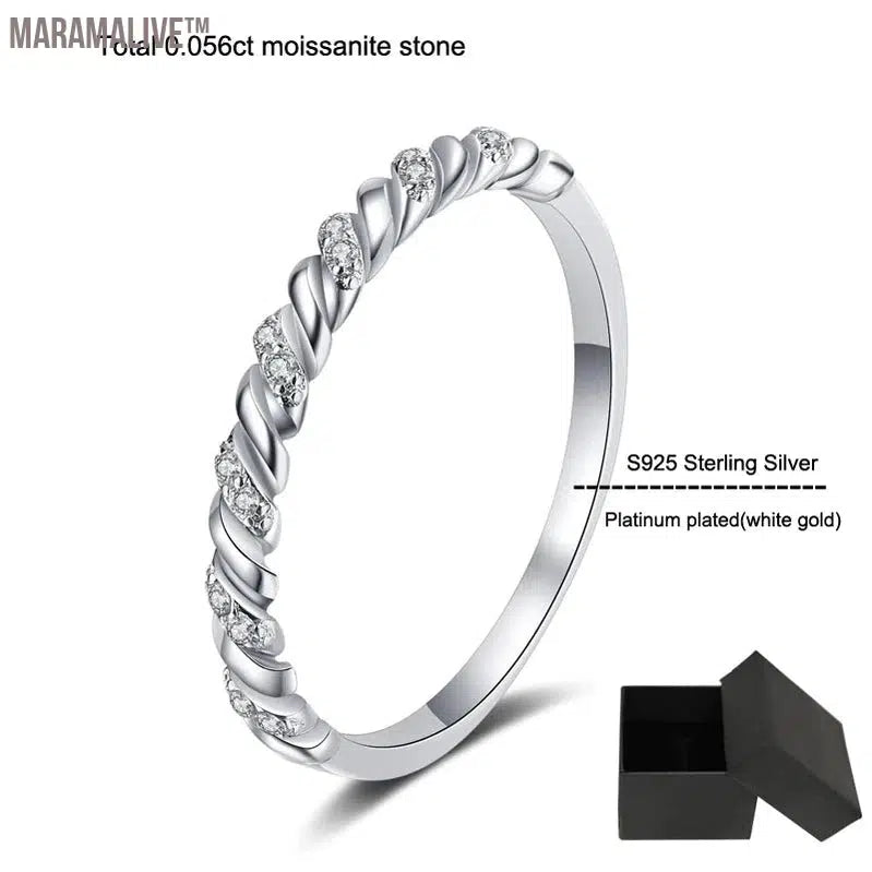 Exquisite Moissanite Eternity Ring Designed for Women