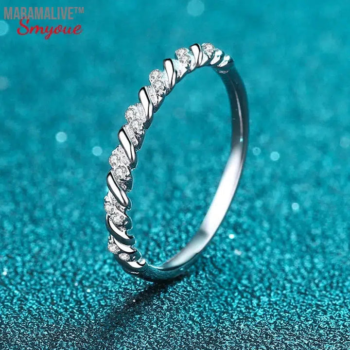 Exquisite Moissanite Eternity Ring Designed for Women