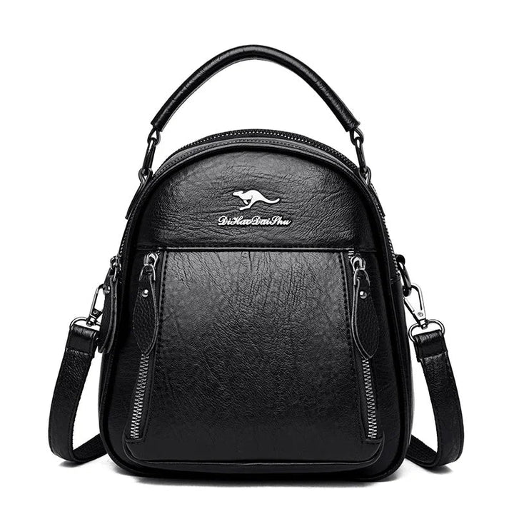 Eye-catching Mini Gothic Punk Kangaroo Leather Backpack - An Unusual Travel Backpack for a Bold Style Statement