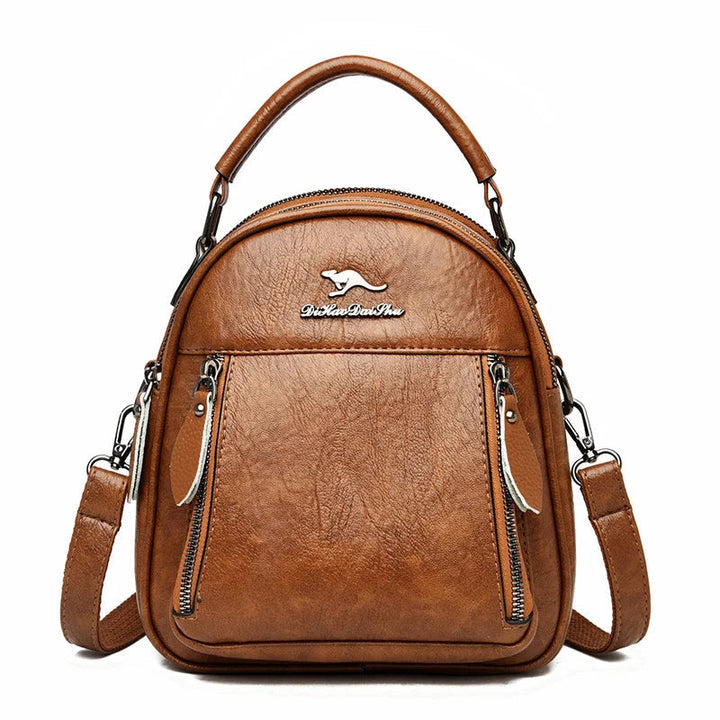 Eye-catching Mini Gothic Punk Kangaroo Leather Backpack - An Unusual Travel Backpack for a Bold Style Statement