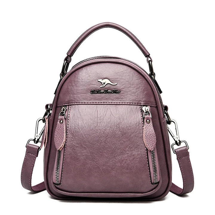 Eye-catching Mini Gothic Punk Kangaroo Leather Backpack - An Unusual Travel Backpack for a Bold Style Statement