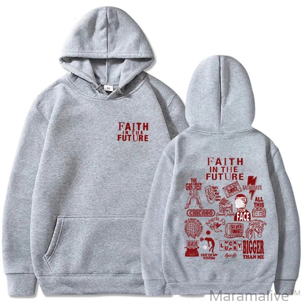 Faith In The Future Album Series 2024 World Tour Hoodie Man Woman Hip Hop Hoodies for Fans