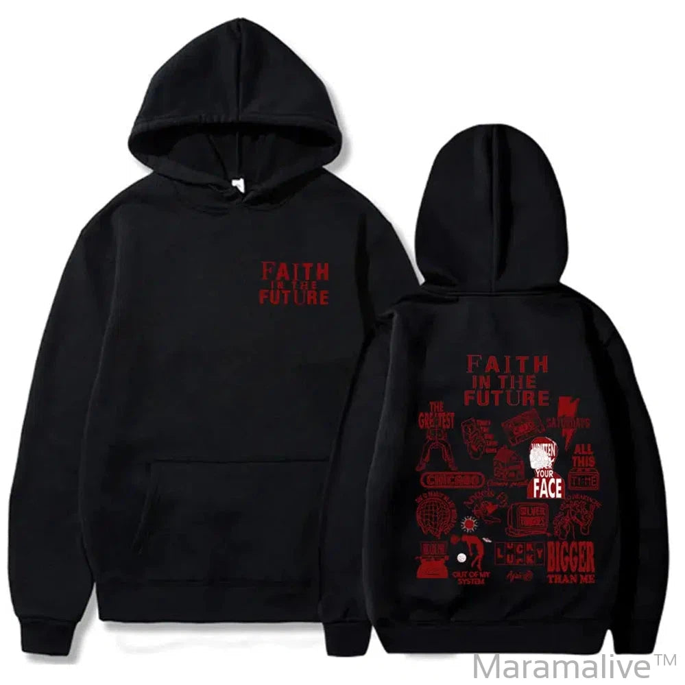 Faith In The Future Album Series 2024 World Tour Hoodie Man Woman Hip Hop Hoodies for Fans