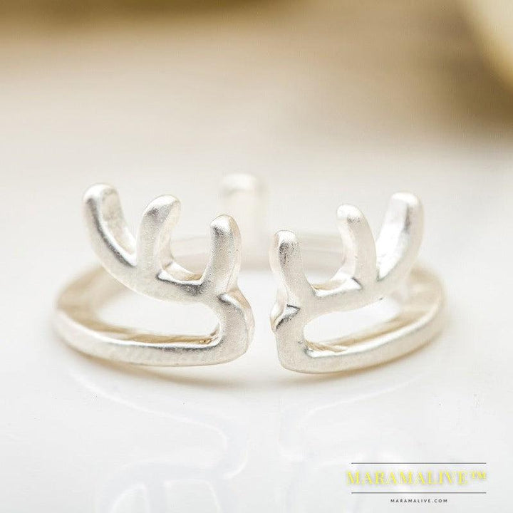 Fashion Creative Animal Ring Antler Ring