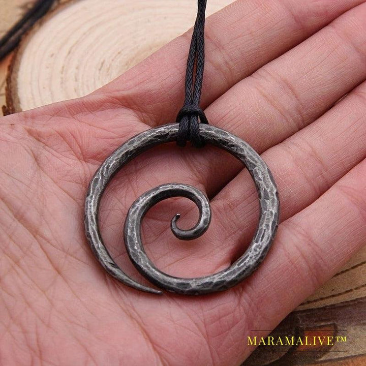 Fashion Retro Spiral Symbol Necklace