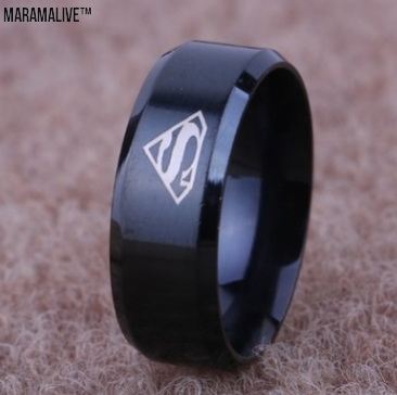 Fashion Titanium Steel Ring 316L Stainless Steel S Shape Men's Ring