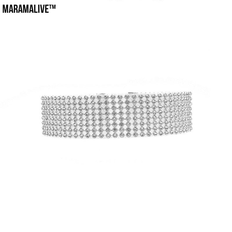 Fashion Women Full Crystal Rhinestone Choker Necklace Wedding Jewelry Chokers Necklaces for Women