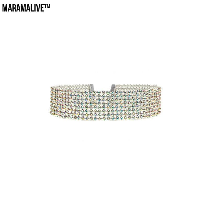 Fashion Women Full Crystal Rhinestone Choker Necklace Wedding Jewelry Chokers Necklaces for Women