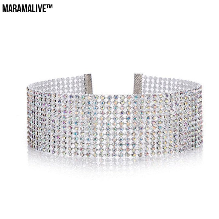 Fashion Women Full Crystal Rhinestone Choker Necklace Wedding Jewelry Chokers Necklaces for Women