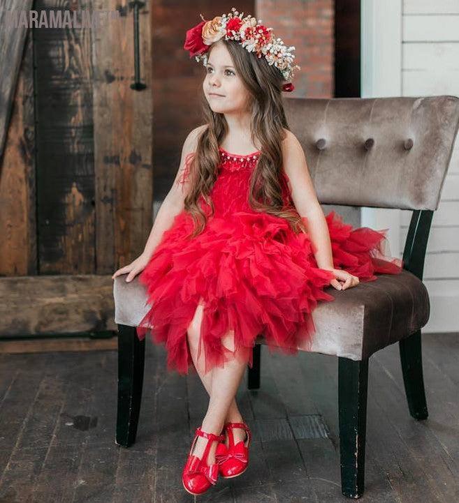 Feather princess dress children