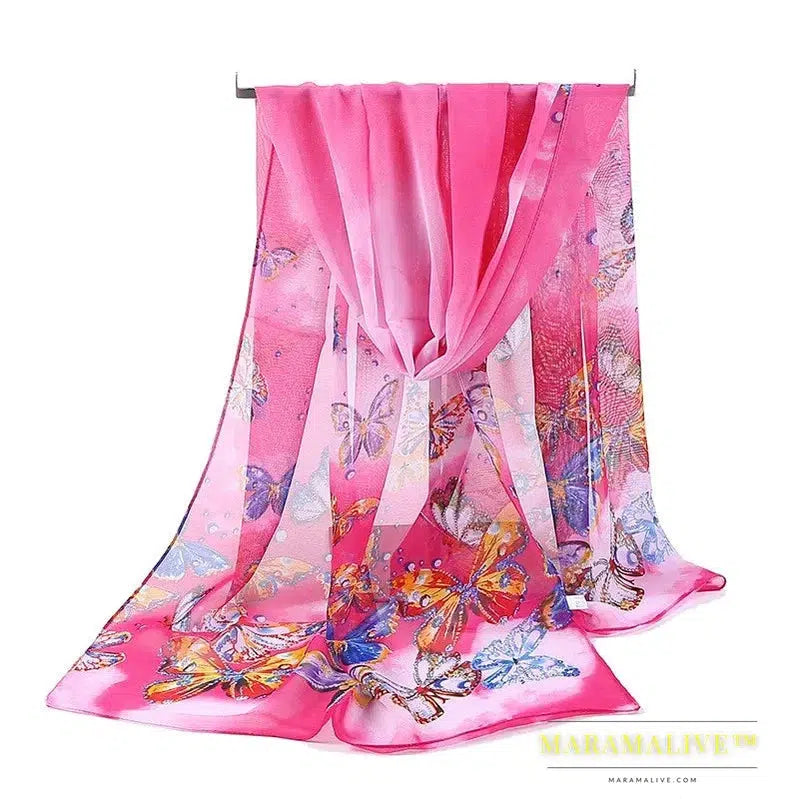 Floral sunscreen scarf gift - The perfect floral sun protection scarf gift for her