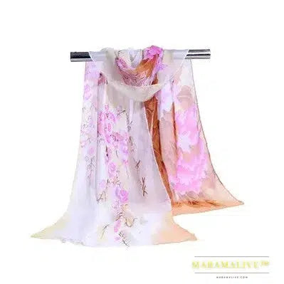 Floral sunscreen scarf gift - The perfect floral sun protection scarf gift for her