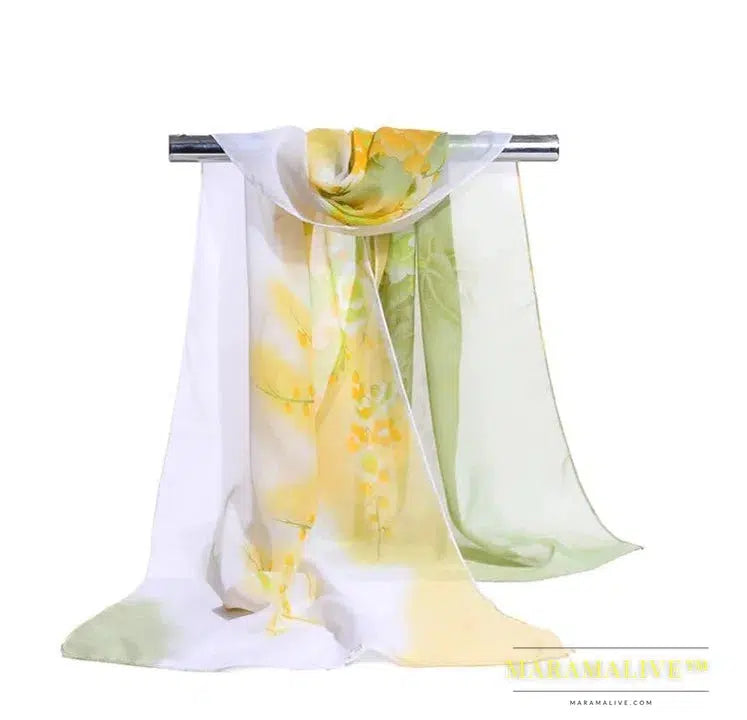 Floral sunscreen scarf gift - The perfect floral sun protection scarf gift for her