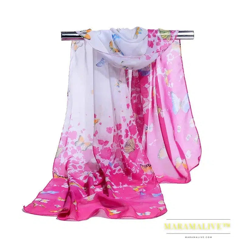 Floral sunscreen scarf gift - The perfect floral sun protection scarf gift for her