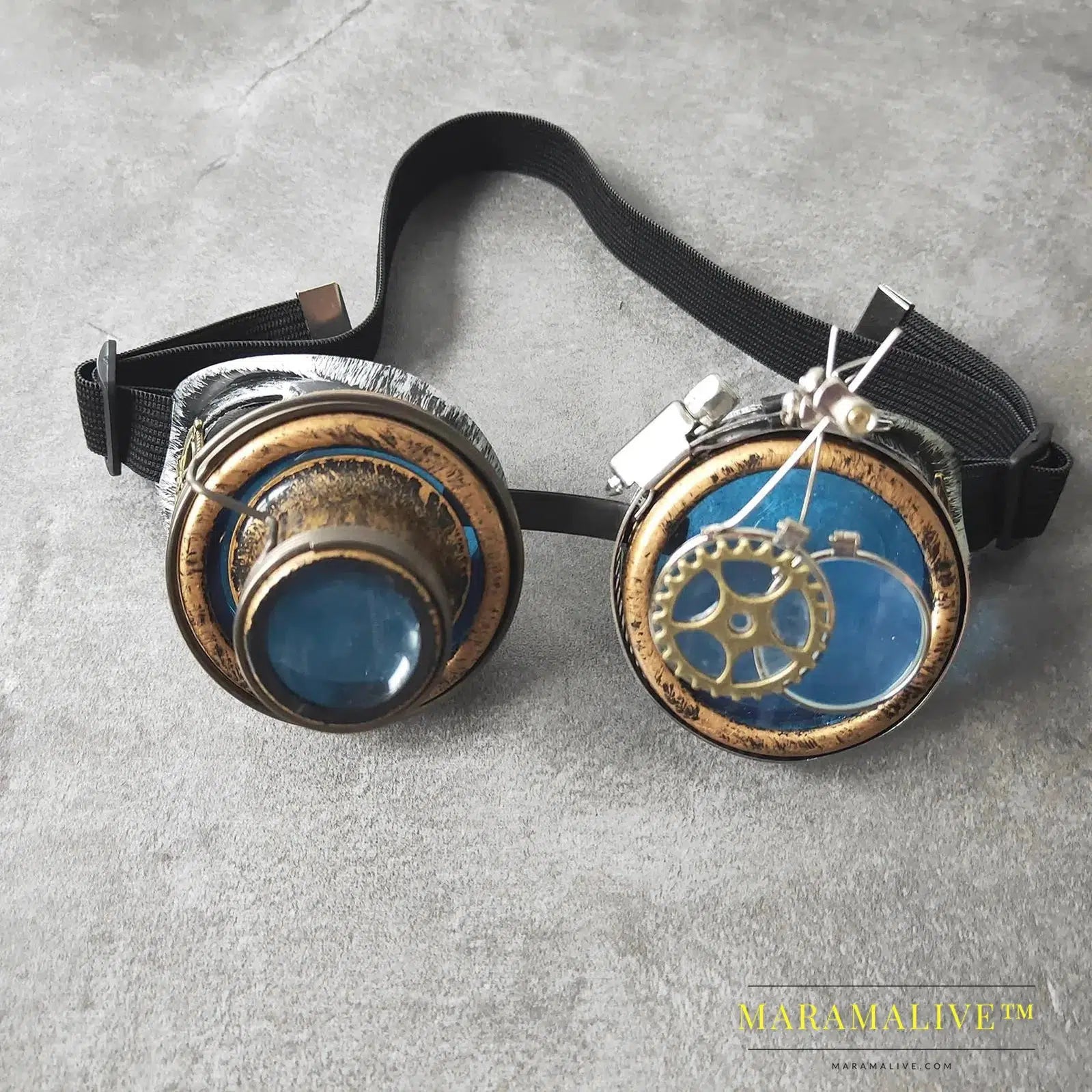 Funky Steampunk Goggles party Rustic Ocular Loupe Glasses for Party Costume