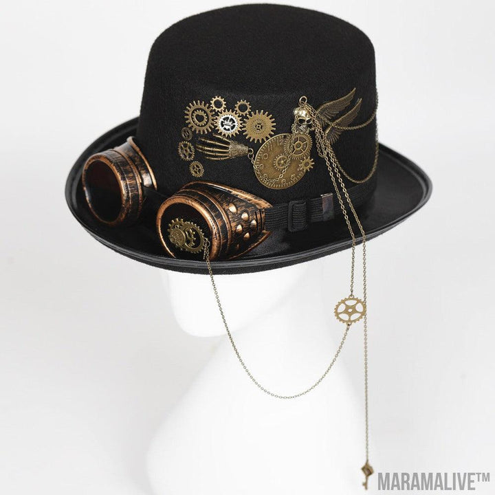 Gear Goth Glasses Retro Steampunk Topper