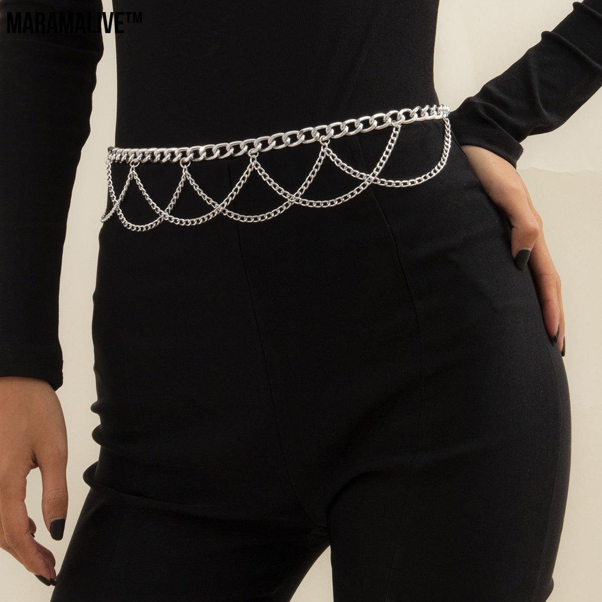 Geometric Aluminum Body Chain