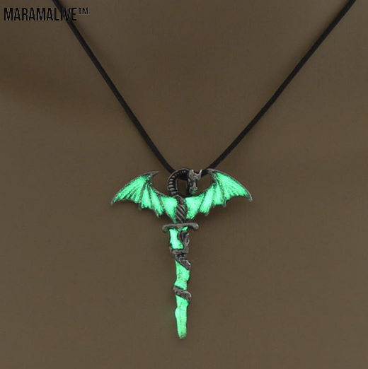 Glow Dragon Sword Necklace