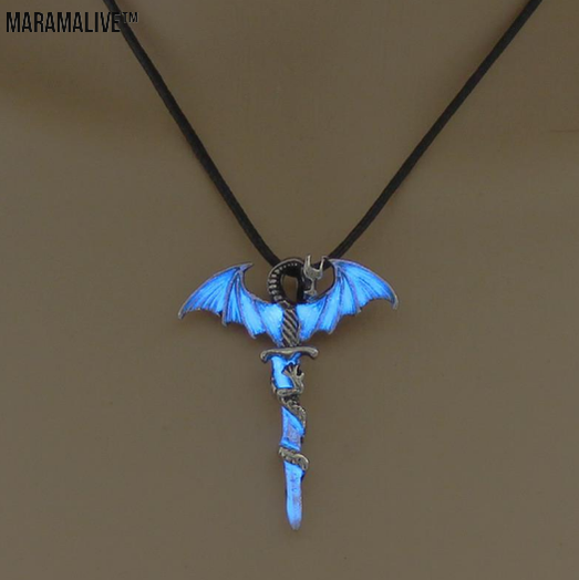 Glow Dragon Sword Necklace