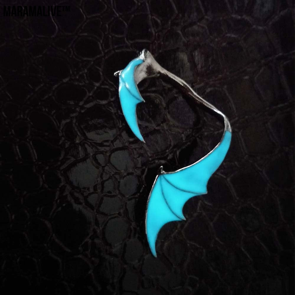 Glow-in-the-Dark Dragon Wing Earring