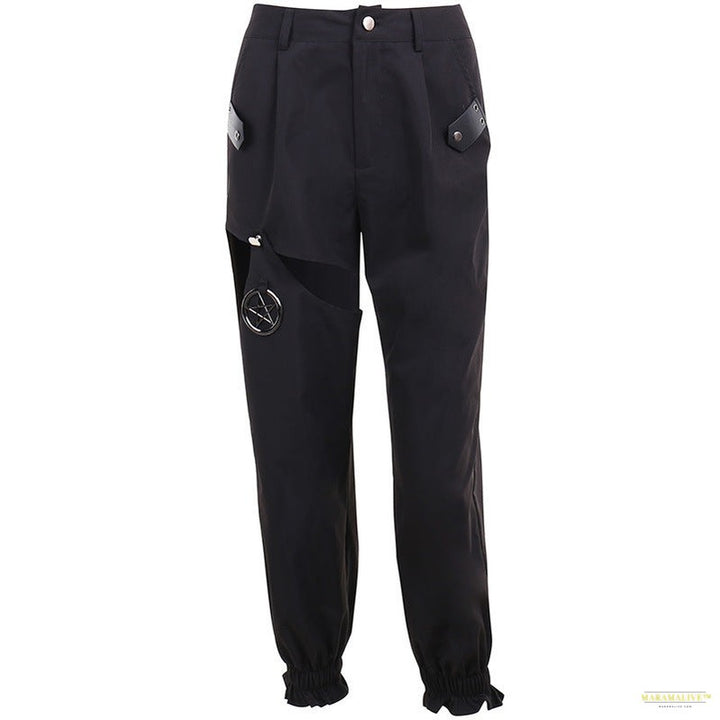 Goth Punk Loose Slack Track Pants Cargo Maramalive™