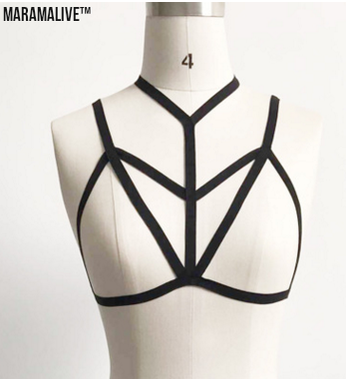 Gothic Body Harness Bra