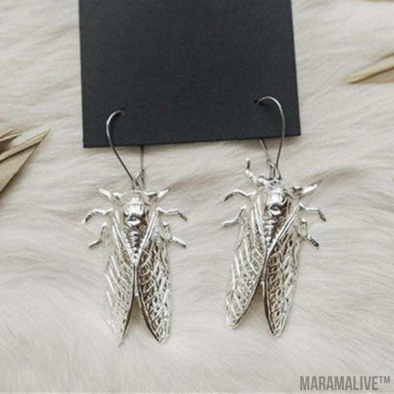 Gothic Cicada Earrings