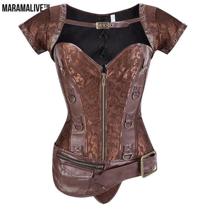 Gothic Costume Corset - Steampunk Cosplay Bustier