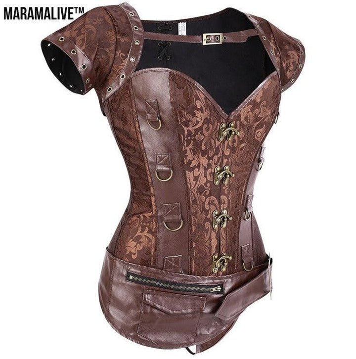 Gothic Costume Corset - Steampunk Cosplay Bustier