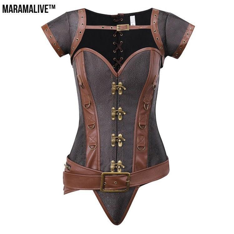 Gothic Costume Corset - Steampunk Cosplay Bustier