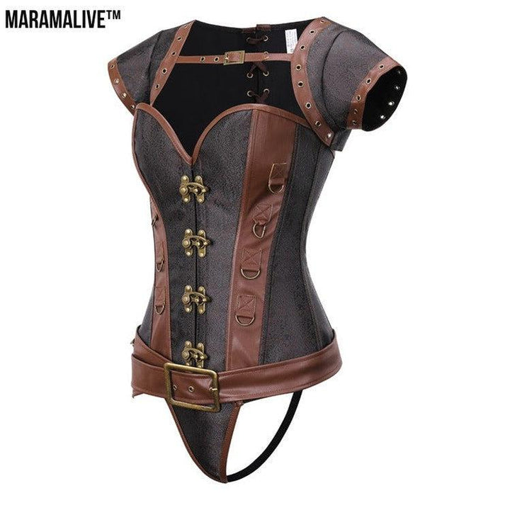 Gothic Costume Corset - Steampunk Cosplay Bustier