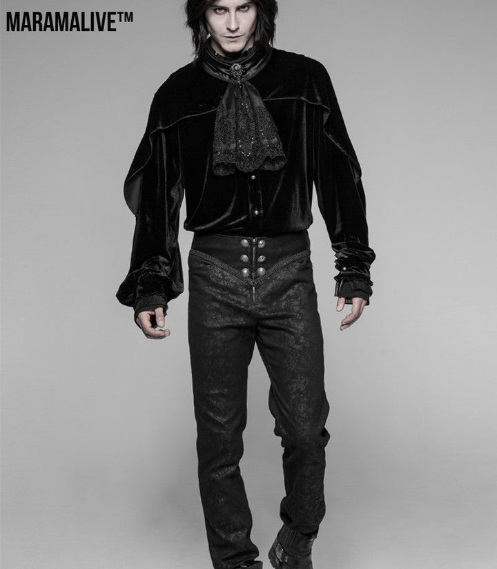 Gothic Men's Lolita Punk Vintage Pants