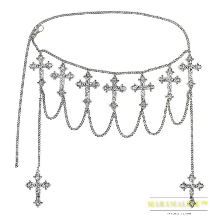 Gothic Nun Cross Waist Chain