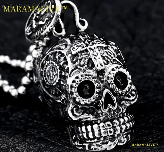 Gothic Skull Pendant Necklace