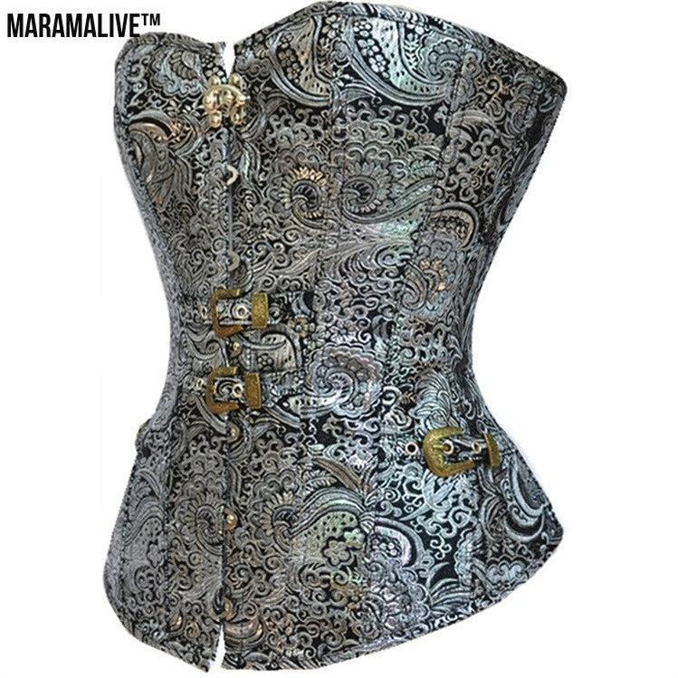 Gothic Steampunk Court Corset - Victorian Industrial style Bustier